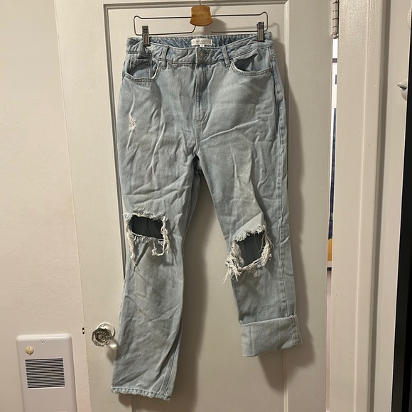 Dynamite Light Blue Distressed Boyfriend Jeans - Picture 5 of 10